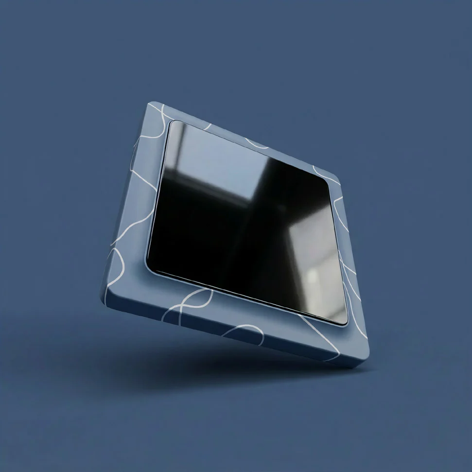 Deep blue Spring meter with the screen off.